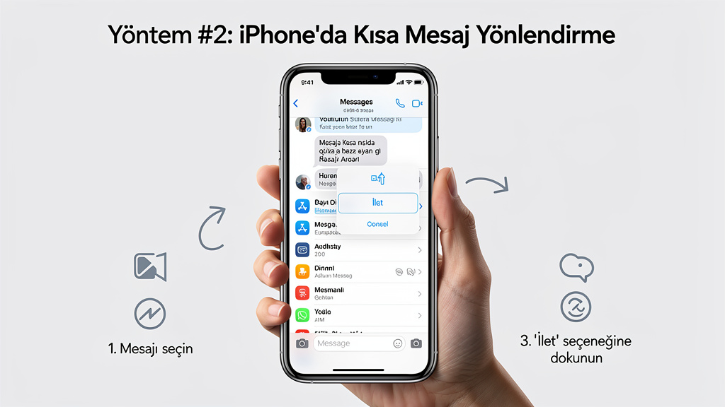 iPhone’da Kısa Mesaj Yönlendirme