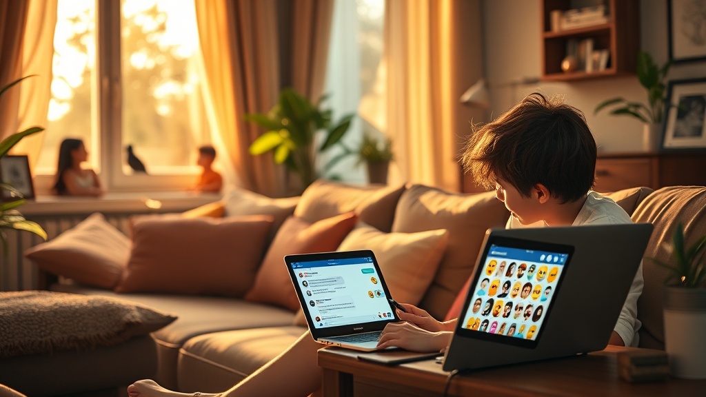 kim-facebookta-birisiyle-konusuyor