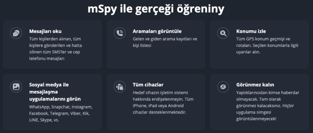 mSpy ile gerçeği öğreniny