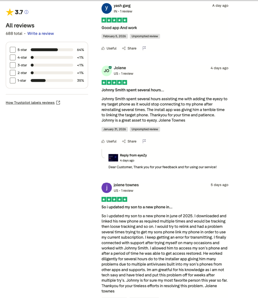 Eyezy Kullanıcı Yorumları